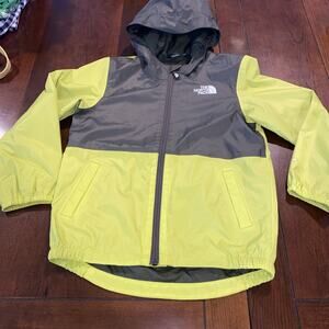 The North Face Sulphur Jacket Boys Zipline Rain Dryvent Hooded Windbreaker Sz 6